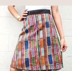 Guatemalan Handmade Colorful Wrap Skirt One Size